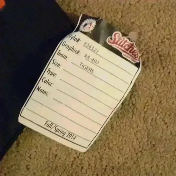 **NWT** DETROIT TIGERS MLB STITCHES 2014 PULLOVER JERSEY‎ SIZE LARGE - Picture 5 of 10